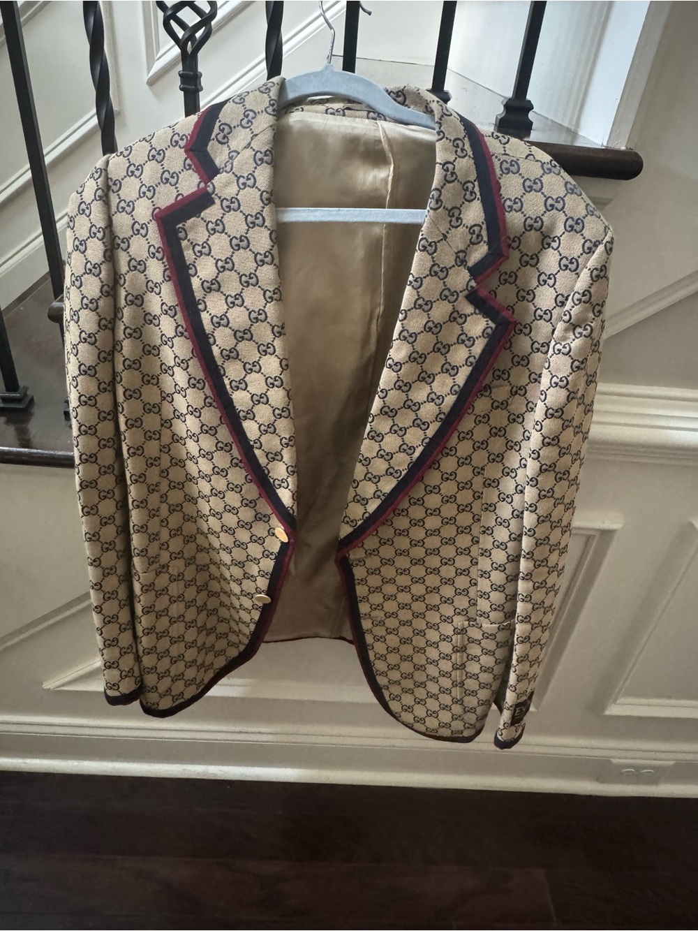 Authentic Gucci Paste Blue 2 piece Suit